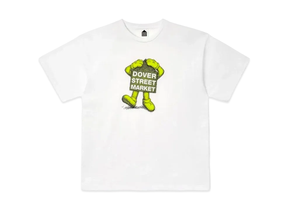 KAWS x Dover Street Market Fluro Rebellion T-Shirt "Yellow"