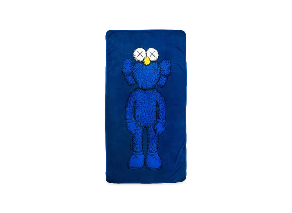 KAWS BFF Beach Towel "Navy"