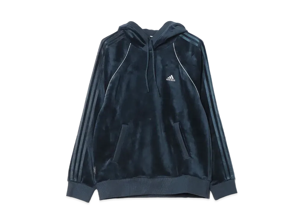 adidas Velor Sweat Hoodie Oversize Utility Street "Black"
