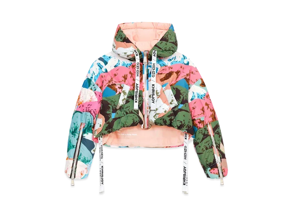 KENZO KHRISJOY OVERSIZED CROPPED PUFFER JACKTET(Women)"Multi"