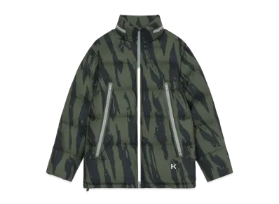KENZO Down Jacket 'Pleat Camo' "Bronze"