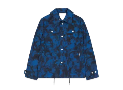 KENZO WorkWear Jacket 'Ghost flower' "Royal Blue"