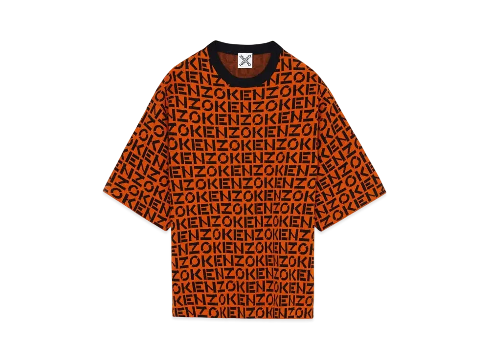 KENZO Sweater Monogram OverSized KENZO Sport "Deep Orange"