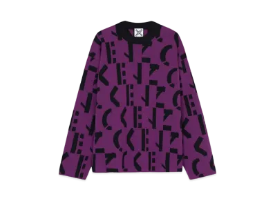 KENZO Sweater OverSized Monogram KENZO Sport "Purple"