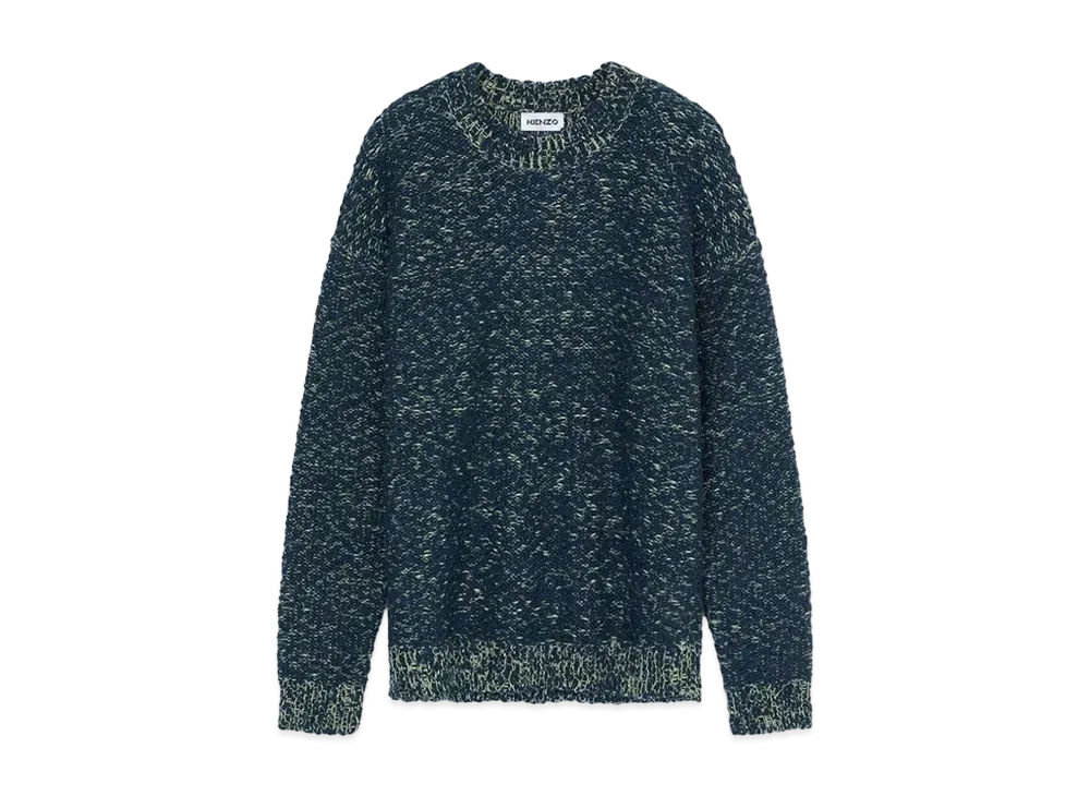 KENZO Fancy Yarn Knit Sweater "Midnight Blue"