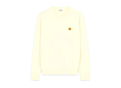 KENZO Merino Wool Sweater Tiger Crest "Cream"