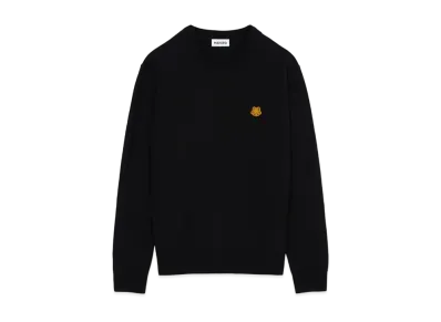 KENZO Merino Wool Sweater Tiger Crest "Black"