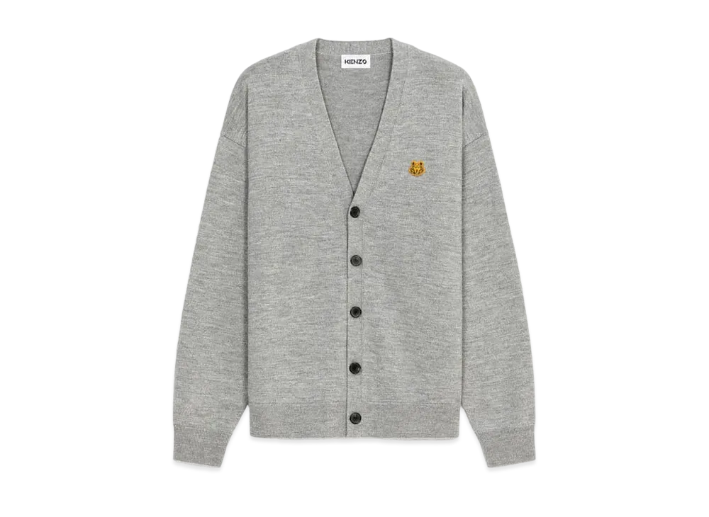 KENZO Cardigan Tiger Crest "Dove Grey"