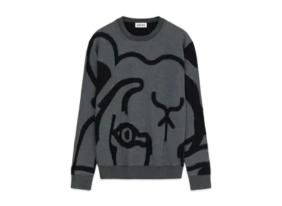 KENZO Sweater K-tiger Tiger "Anthracite"