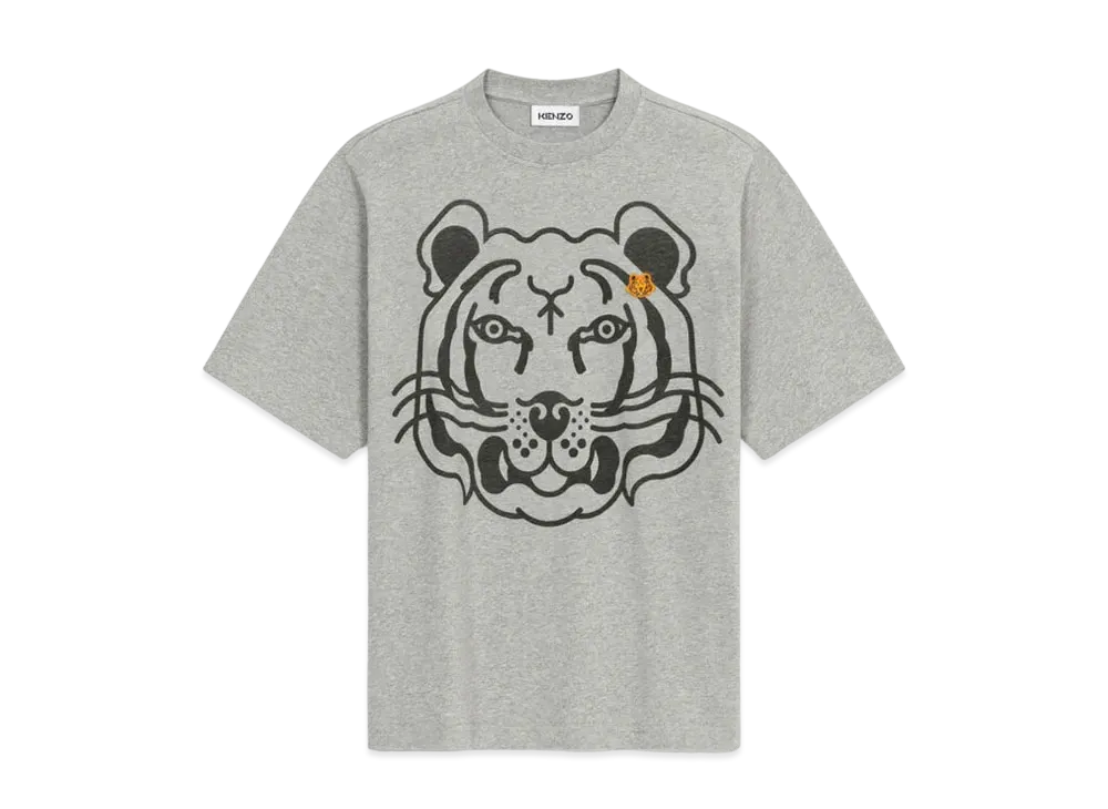 KENZO OverSized T-shirt K-Tiger "Pearl Grey"