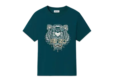 KENZO T-Shirt tigre Tigre "Duck Blue"