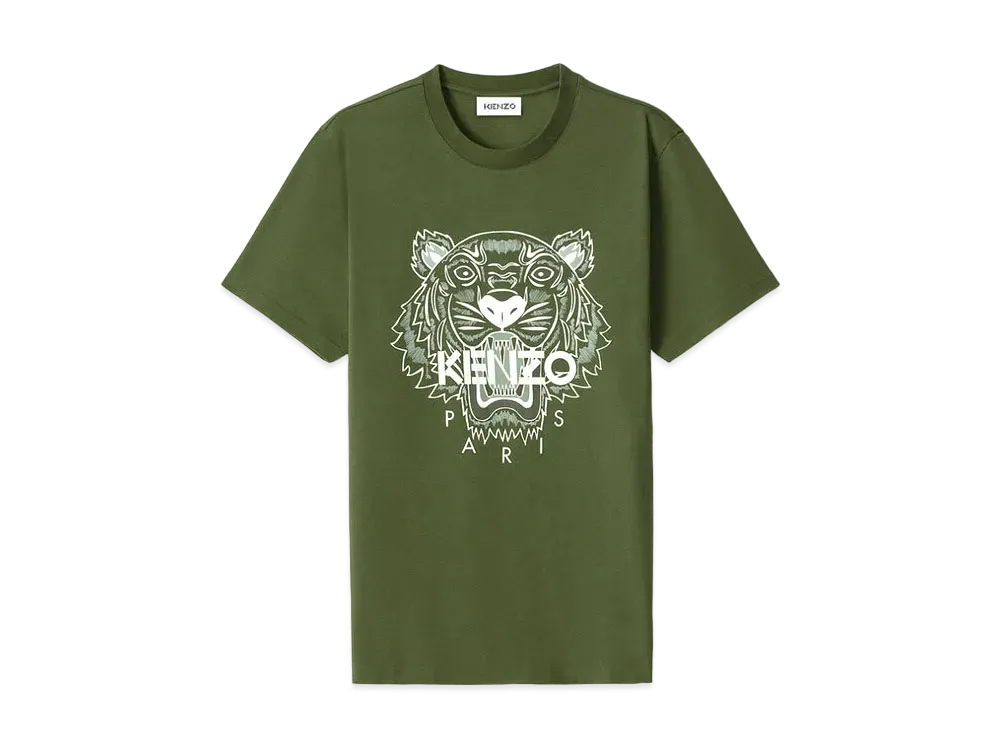 KENZO T-Shirt tigre Tigre "Dark Khaki"