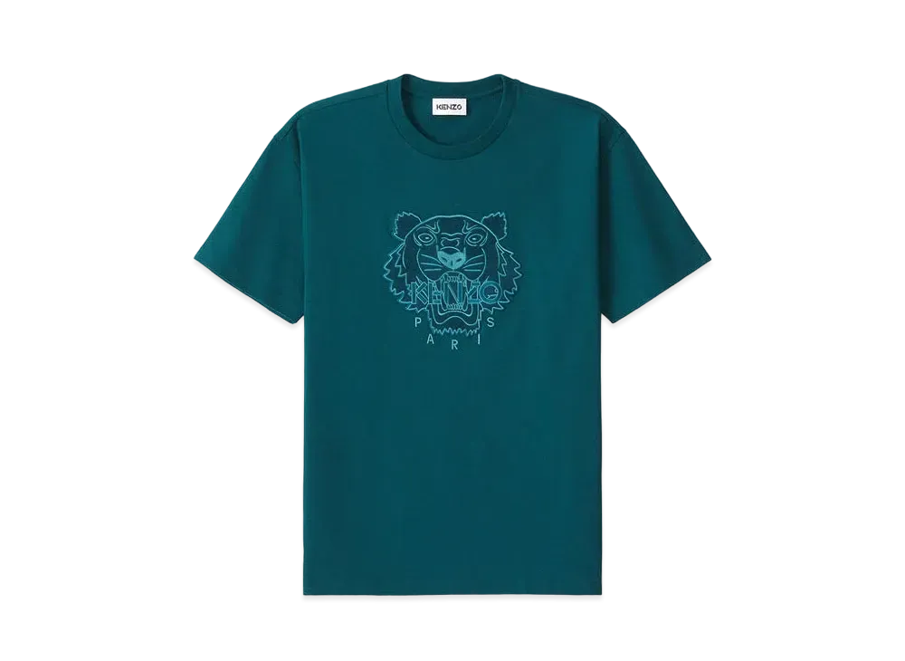 KENZO Loose T-shirt tiger Tigre "Duck Blue"