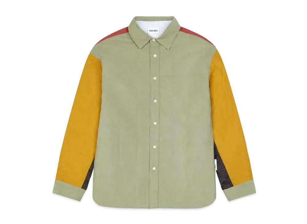 KENZO Reversible Quilted Shirt "Lime Tea"