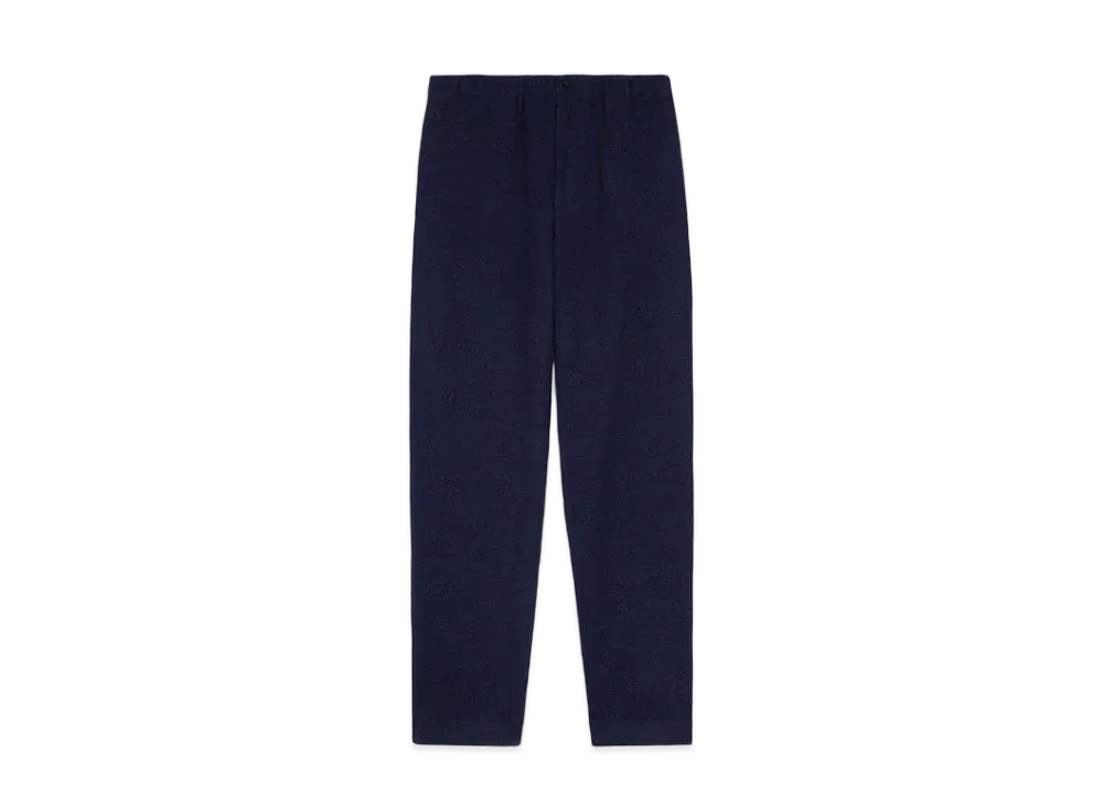 KENZO Flannel Jogging Pants "Blue Black"