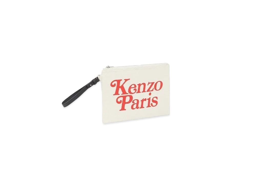 KENZO x VERDY Large Canvas Pouch "White"