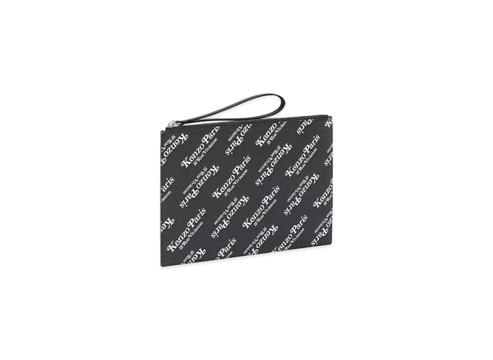 KENZO x VERDY Large Leather Pouch "Black"