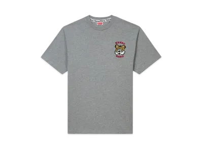 KENZO VERDY MARKET Embroidery Cotton T-Shirt "Gray"