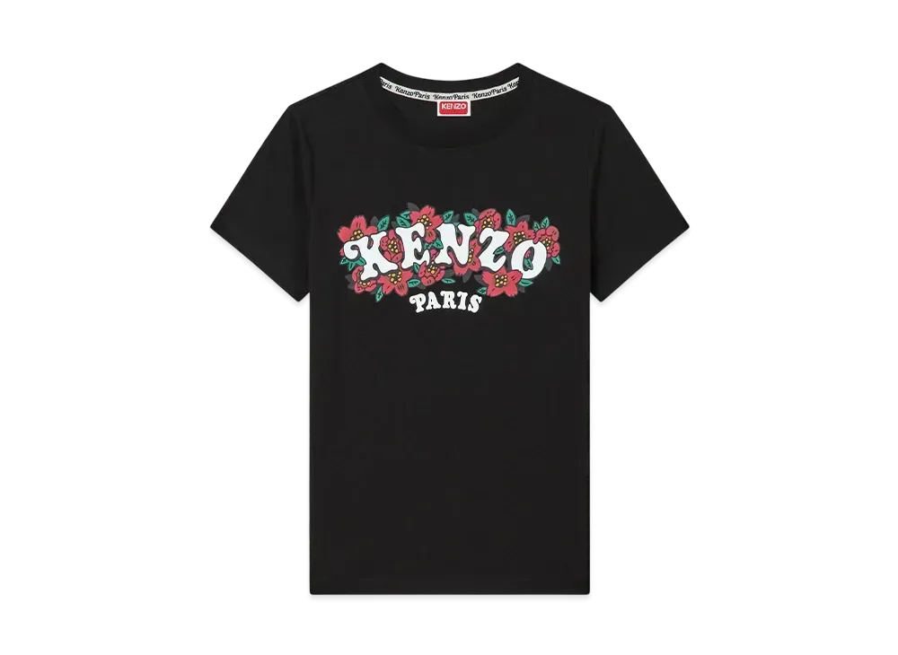 KENZO VERDY MARKET Cotton T-Shirt "Black"