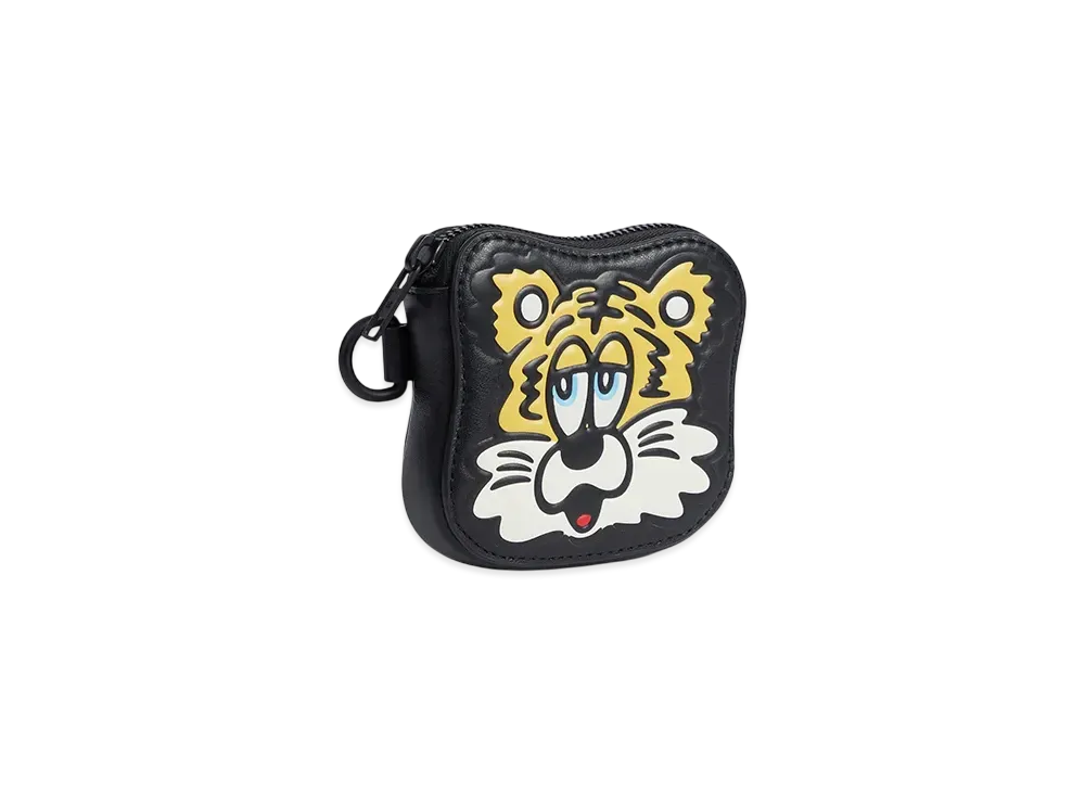 KENZO VERDY MARKET Stamp Leather Pouch "Black"