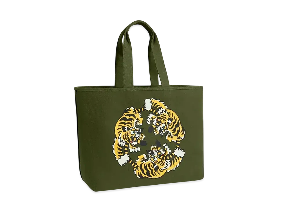 KENZO VERDY MARKET KENZO Utility Large Tote Bag Reversible "Khaki"