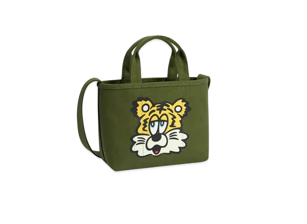 KENZO VERDY MARKET KENZO Utility Small Tote Bag Reversible "Khaki"