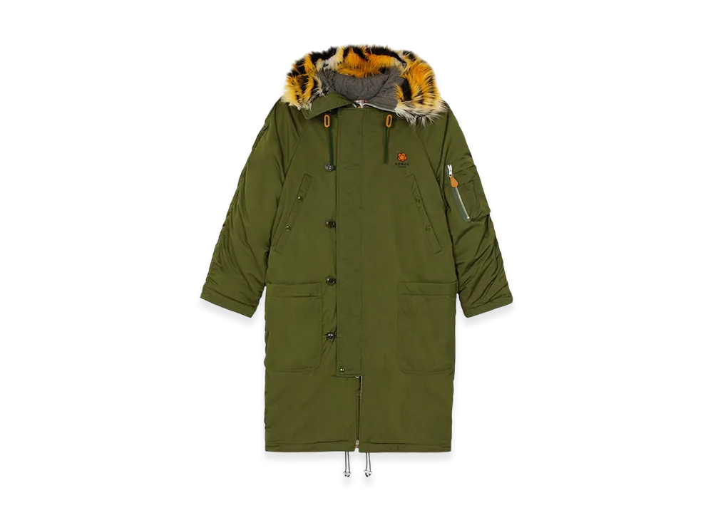 KENZO Long Winter Parka "Dark Khaki"