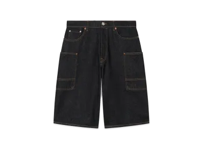 KENZO Monkey Fit Short in Japanese Denim "Rinse Blue Denim"