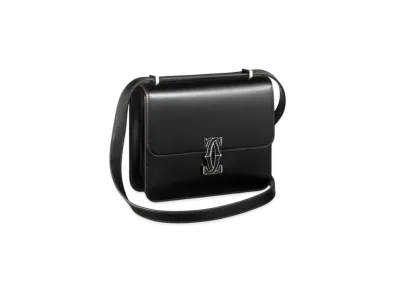 Cartier Mini Shoulder Bag, C de Cartier "Gold/Black"