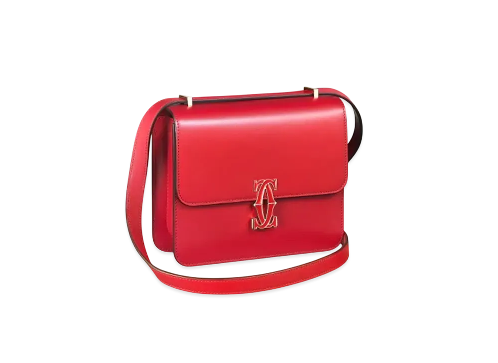 Cartier Mini Shoulder Bag, C de Cartier "Red"