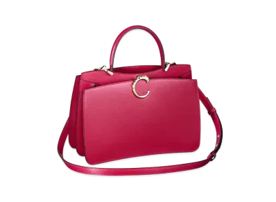 Cartier Top Handle Bag Small Model, Panthere de Cartier "Cherry Red"