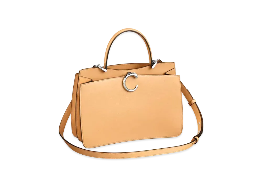 Cartier Handle Bag Mini Model, Panthere de Cartier "Camel Beige"