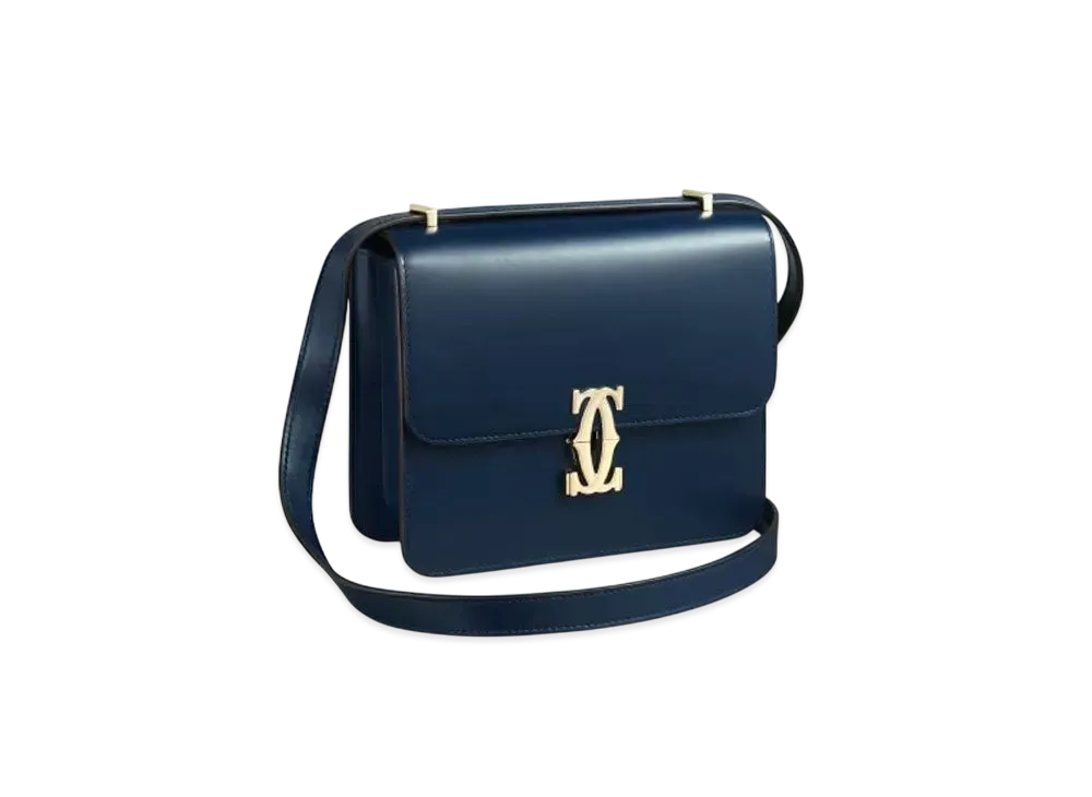 Cartier Mini Shoulder Bag, C de Cartier "Midnight Blue"