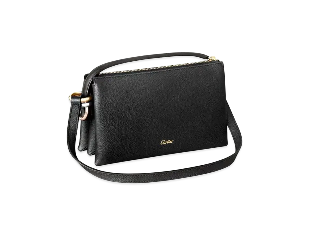 Cartier Mini Shoulder Bag, Trinity "Black/Gold/Palladium/Pink Gold"