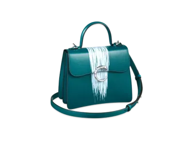 Cartier Small Handle Bag, Panthere de Cartier "Petrol Blue/Gray Blue"