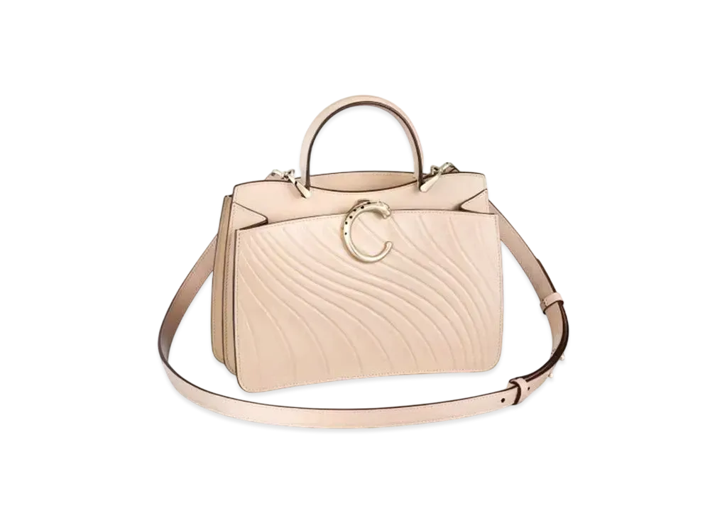 Cartier Mini Model Handle Bag, Panthere de Cartier "Beige"