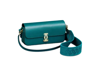 Cartier East-West Bag, C de Cartier "Petrol Blue"