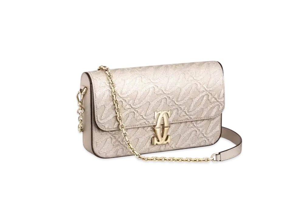 Cartier Mini Chain Bag, C de Cartier "Beige"