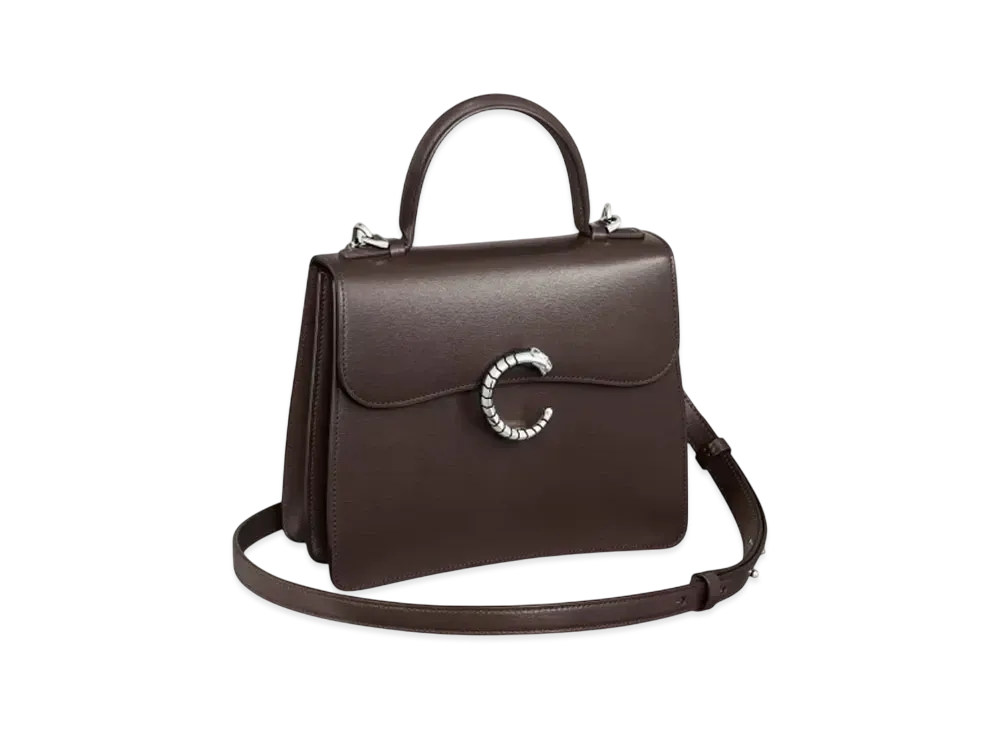 Cartier Top Handle Bag Small Model Panthere de Cartier "Tonka Brown"