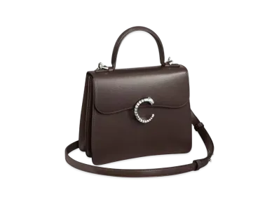 Cartier Top Handle Bag Small Model Panthere de Cartier "Tonka Brown"
