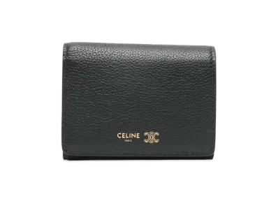 CELINE Women's Capsule Wallets "Black"