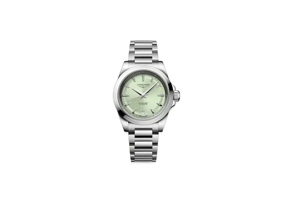 ロンジン コンクエスト 34mm "ステンレススティール/サンレイグリーン" L3.430.4.02.6