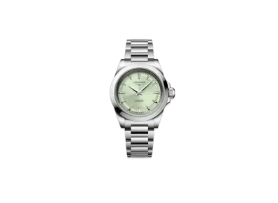 Longines Conquest 34mm "Stainless Steel/Sunray Green" L3.430.4.02.6