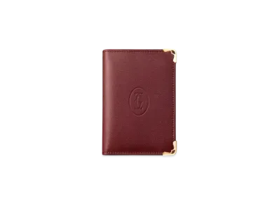 Cartier Credit Business Card Holder, Must de Cartier "Burgundy"