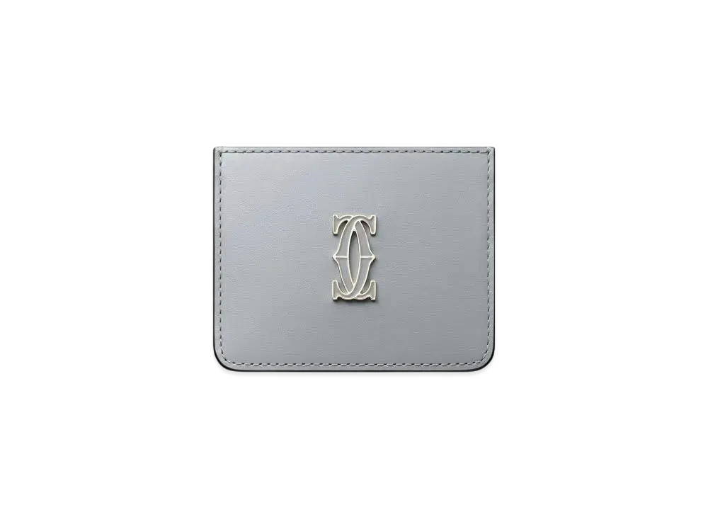 Cartier Simple Card Holder, C de Cartier "Gray"