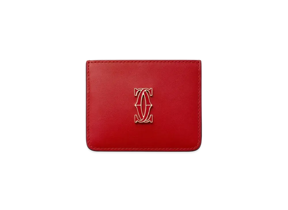 Cartier C de Cartier Small Leather Goods, Card Holder "Red"