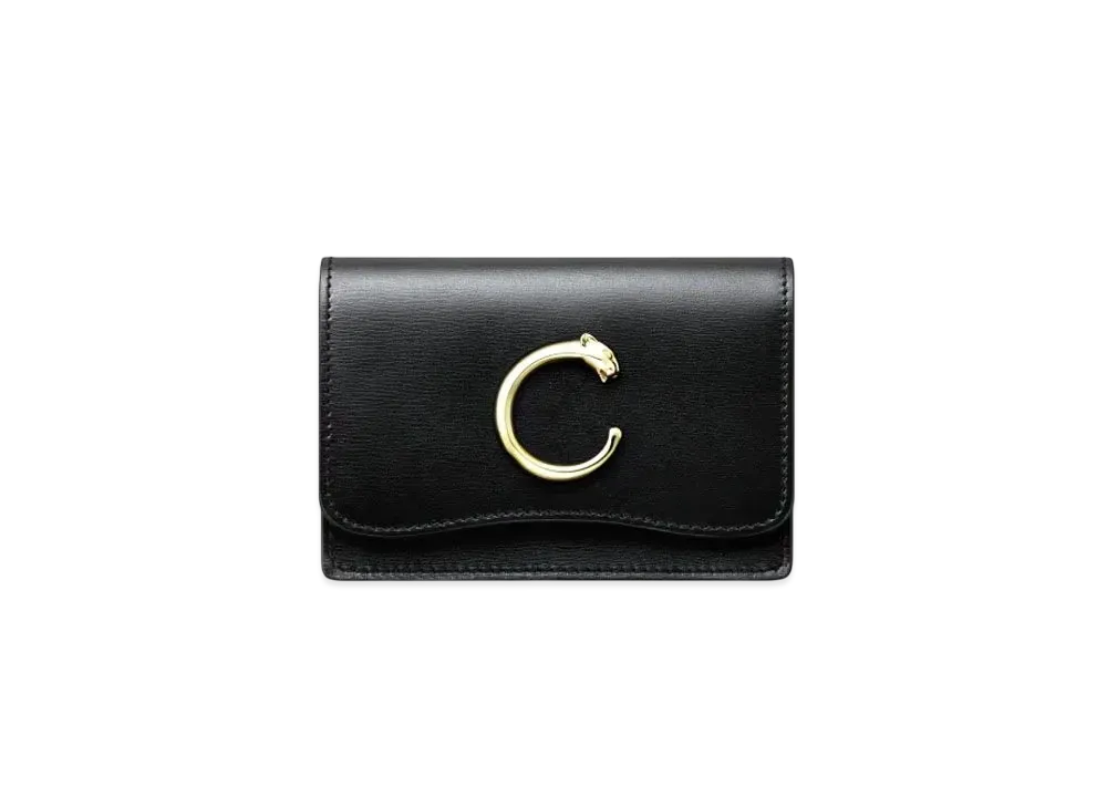 Cartier Panthere de Cartier Small Leather Goods, Card Holder "Black"