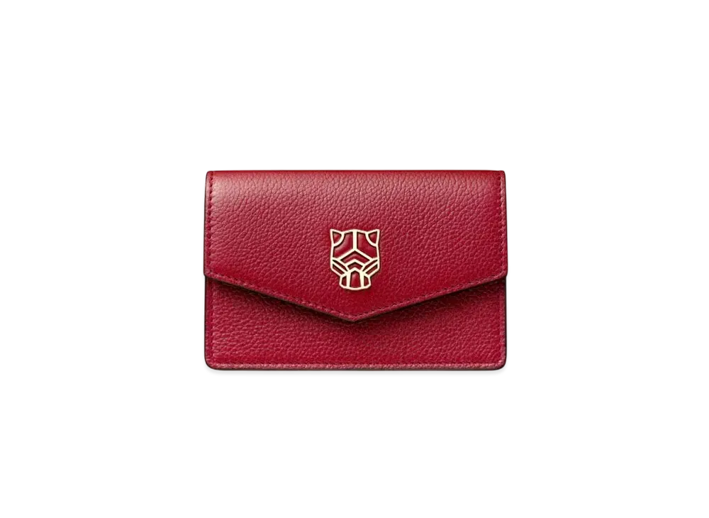 Cartier Panthere de Cartier Small Leather Goods, Card Holder "Bordeaux"
