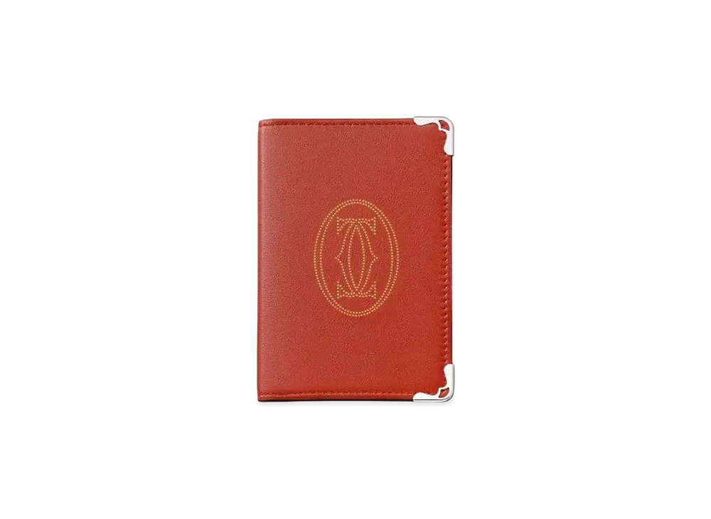 Cartier Must de Cartier Small Leather Goods, Compact Wallet "Terracotta"