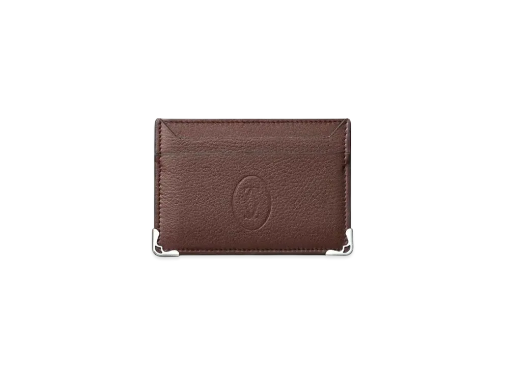Cartier Must de Cartier Small Leather Goods, Card Holder "Chocolate"